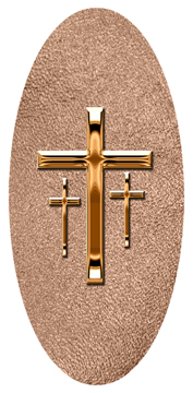 DG5000-517-CP-SH-BZ Copper 3 Crosses Shimmer Bronze
